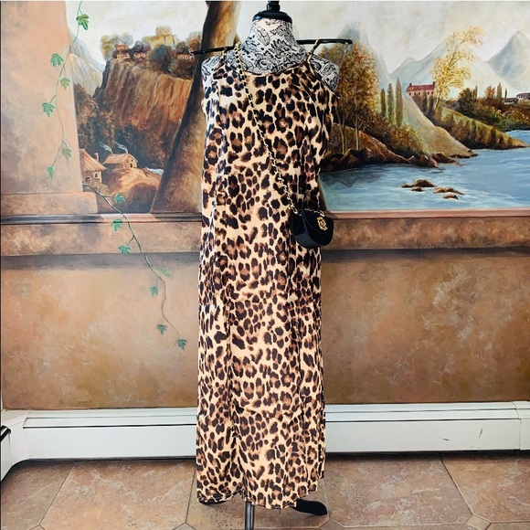 ✨🐆✨Leopard Midi Slip Dress✨🐆S M L - Picture 8 of 8